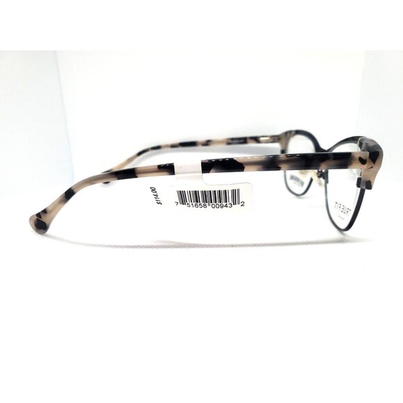 True Religion Maya Womens Eyeglasses 55-16-145 Black Frame With Tortoise Pattern - Picture 5 of 6